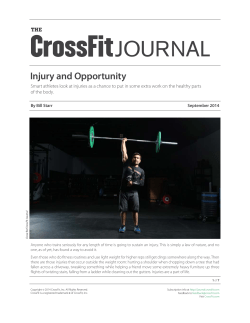 Injury and Opportunity