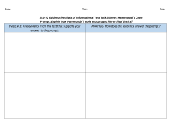 SLO #2 Evidence/Analysis of Informational Text Task 5 Sheet