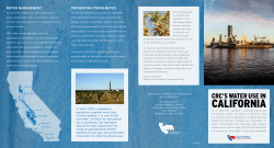 crc`s water use in california - California Resources Corporation