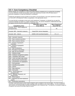 CC-1: Core Competency Checklist