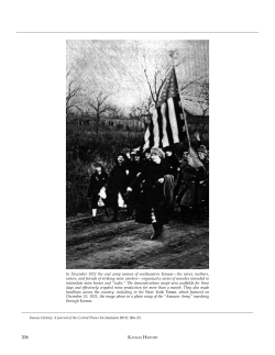 In December 1921 the coal camp women of southeastern Kansas&mdash;the