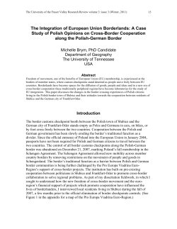 The Integration of European Union Borderlands