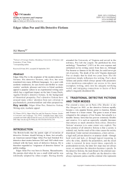 Edgar Allan Poe and His Detective Fictions