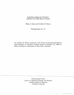 Analyzing leading and coincident indicators for Pacific