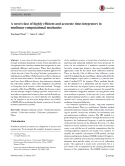A novel class of highly efficient and accurate time