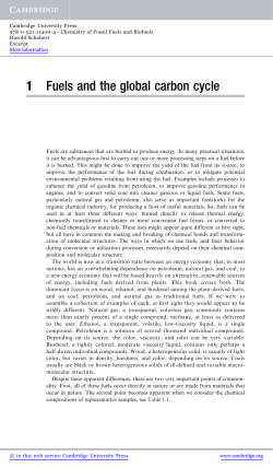 Chemistry of Fossil Fuels and Biofuels - Beck-Shop