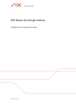 SIX Swiss Exchange Indices