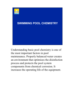swimming pool chemistry - Florida Department of Health in Sarasota