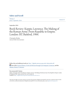 Book Review: Keppie, Lawrence. The Making of the Roman Army