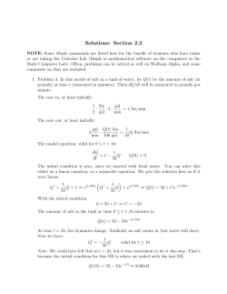 Selected solutions to Homework, Section 2.3