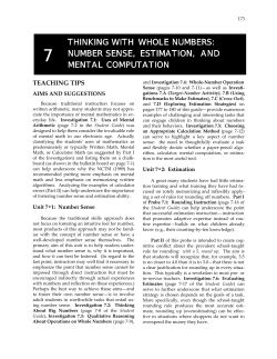 thinking with whole numbers