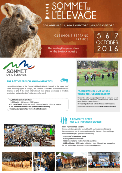5 | 6 | 7 - Sommet Elevage
