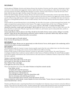 Act 5, Scene 1 On the plains of Philippi, Octavius and Antony