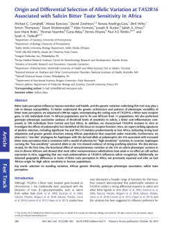 Origin and Differential Selection of Allelic Variation at TAS2R16
