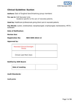 Clinical Guideline: Suction - networks.nhs.uk