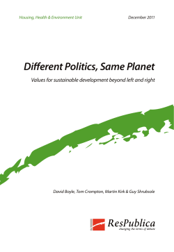 Different Politics, Same Planet