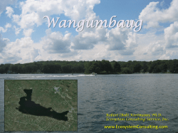 State of Coventry Lake - 2015 Presentation by Robert