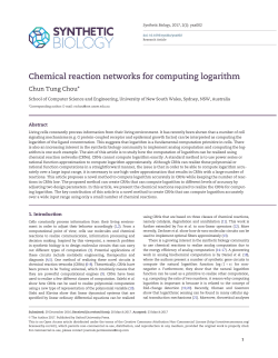 Chemical reaction networks for computing
