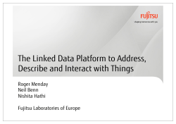The Linked Data Platform to Address, Describe and Interact with