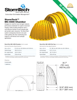 MC-4500&trade; Chamber Information Sheet