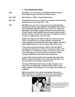 3. PRE-VIETNAM WAR PERIOD 1956 Marquette U. 75th