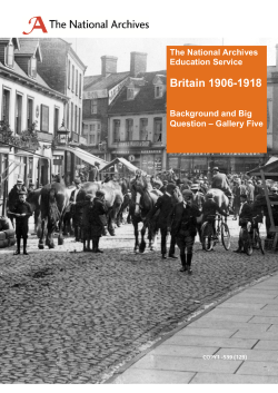 Britain 1906- 1918. Gallery 5