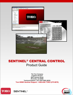 Sentinel Product Guide