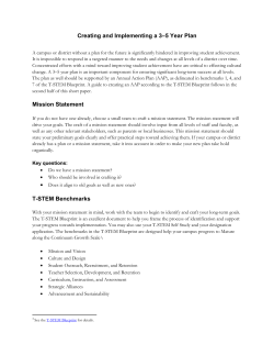Creating and Implementing a 3&ndash;5 Year Plan Mission Statement T