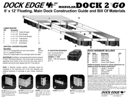 Dock2Go Floating Construction Guide