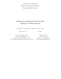 Performance Analysis of a Link Carrying Capacity in CDMA Systems