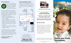 Protect your family from poisons