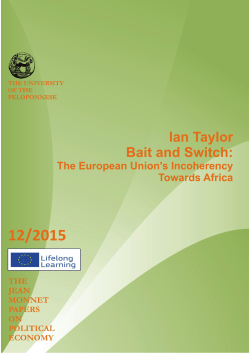 Bait and Switch: The European Union`s Incoherency towards Africa