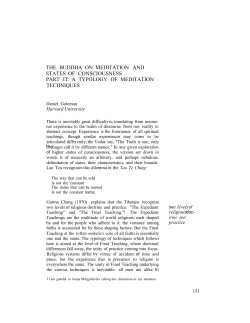 the buddha on meditation and states