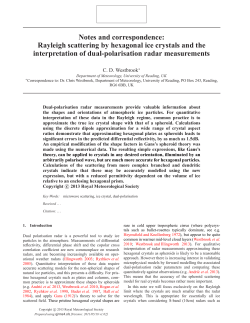 Rayleigh scattering by hexagonal ice crystals and the interpretation