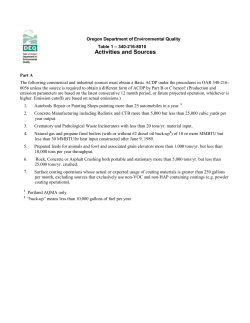 Activities and Sources