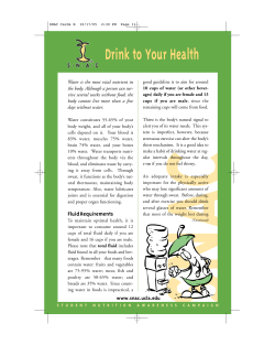 Drink to Your Health - UCLA Student Nutrition Awareness Campaign