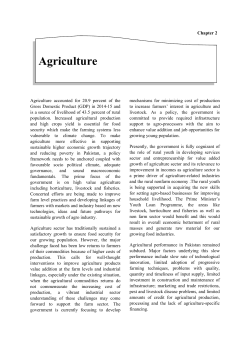Agriculture - Ministry of Finance