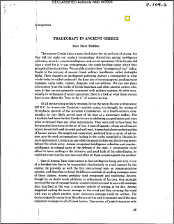 TRADECRAFf IN ANCIENT GREECE