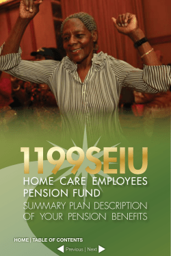 SPD - 1199SEIU Funds