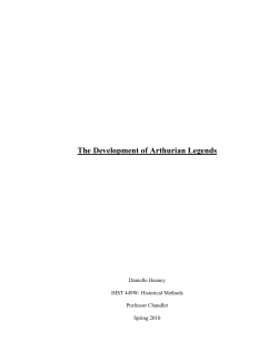 The Development of Arthurian Legends