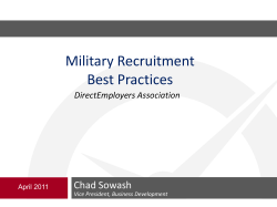 Military Recruitment Best Practices