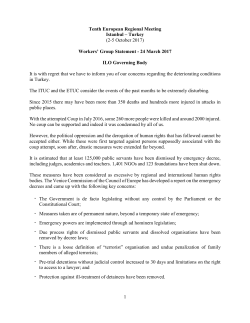1 Tenth European Regional Meeting Istanbul &ndash; Turkey (2