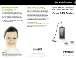 Biomet&reg; OrthoPak&reg; Non-invasive Bone Growth Stimulator System