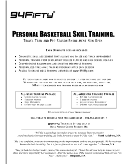 personal basketball skill training