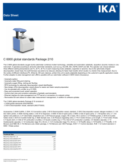 Data Sheet C 6000 global standards Package 2/10