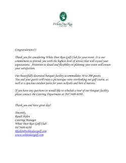 Evening Wedding Package - White Deer Run Golf Club