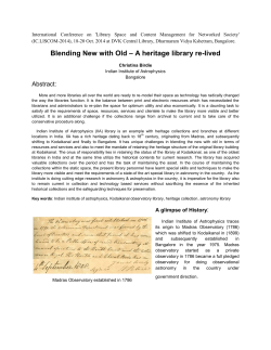 Blending New with Old &ndash; an Astronomy library case study
