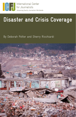 Disaster and Crisis Coverage - International Center for Journalists