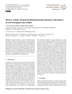 Review Article: Structural flood-protection measures