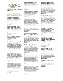 Children`s Scary Stories Book List